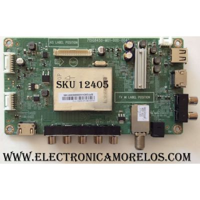 MAIN PARA TV VIZIO / NUMERO DE PARTE XGCB01K010 / 715G8450-M01-000-004T / 756TXGCB01K010 / 756TXGCB01K0100 / PANEL TPT430H3-DUYSHA.G REV:S1AL / DISPLAY LC430DUY (SH)(A1) / MODELO D43N-E1 / D43N-E1 LTT7VNBT